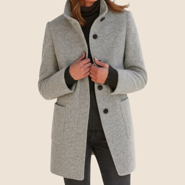 Eleonora — Mid-Length Wool-Blend Coat