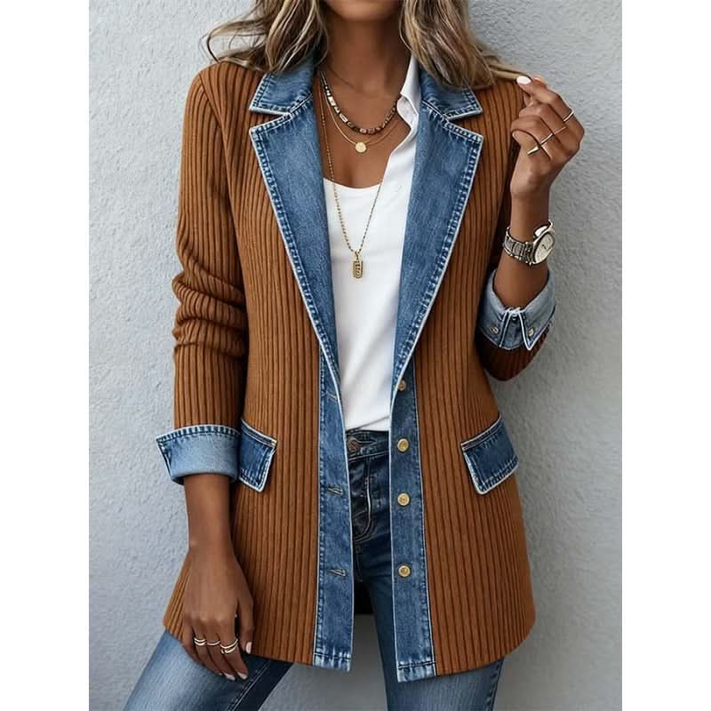 Celine — Contrast-Trim Tailored Jacket