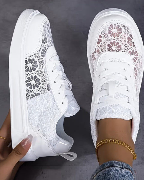 Lace - Floral Lace Sneakers