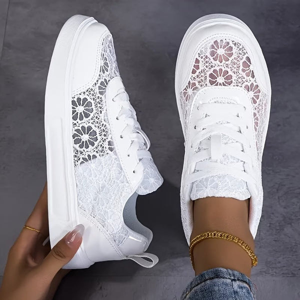 Lace - Floral Lace Sneakers