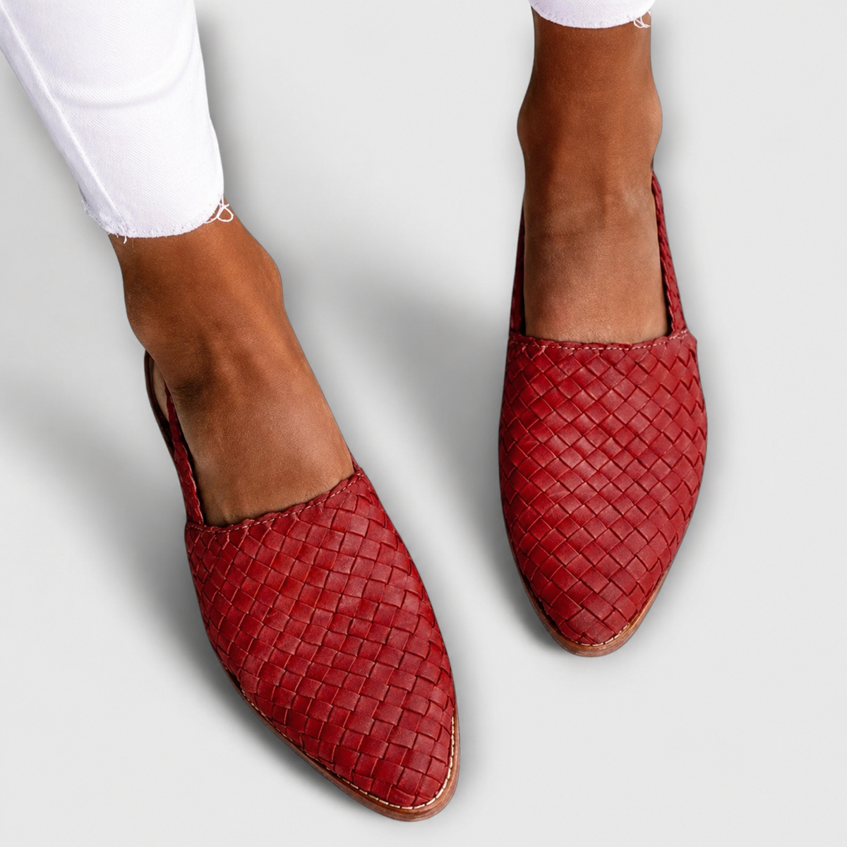 Simone — Braided Back-Strap Loafers