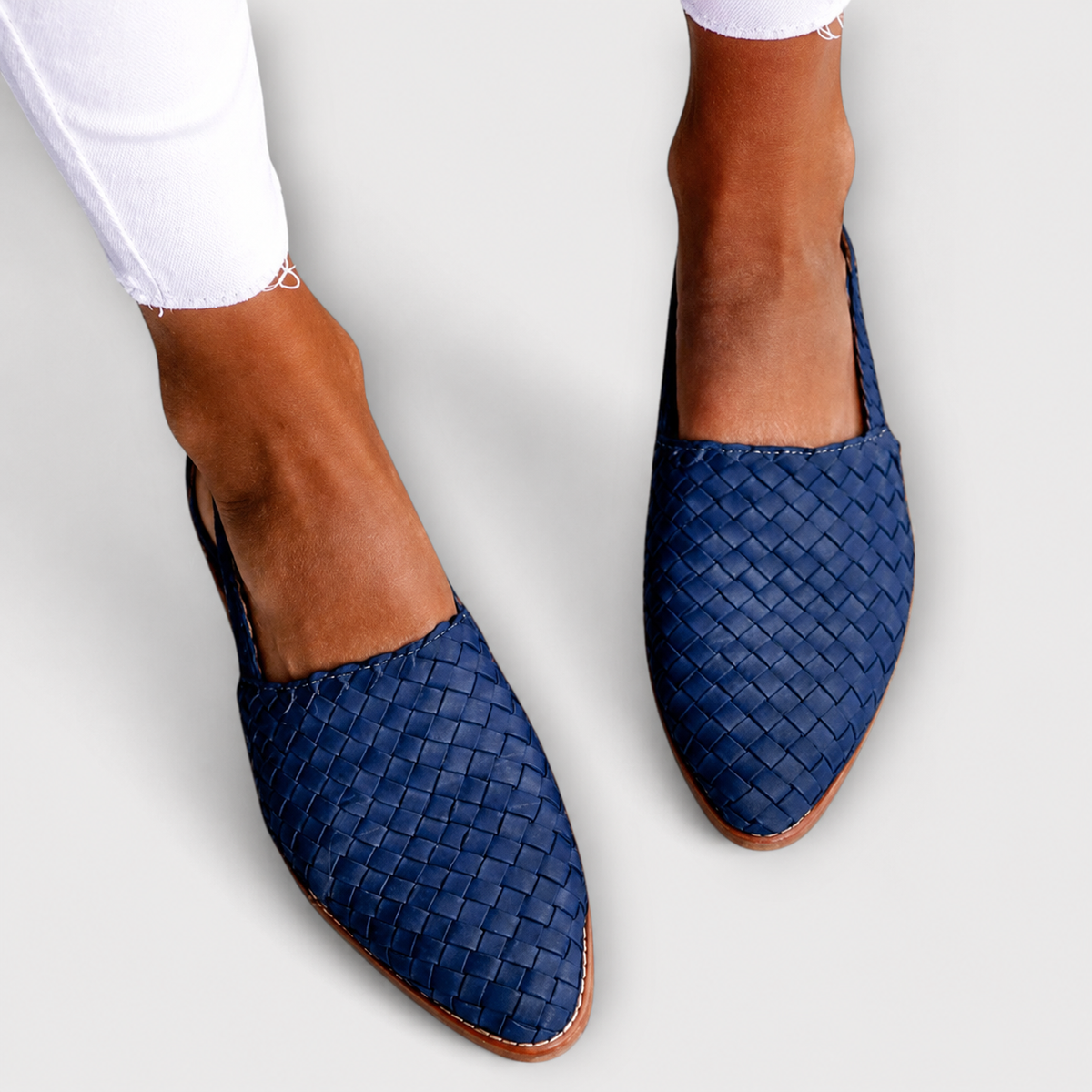 Simone — Braided Back-Strap Loafers