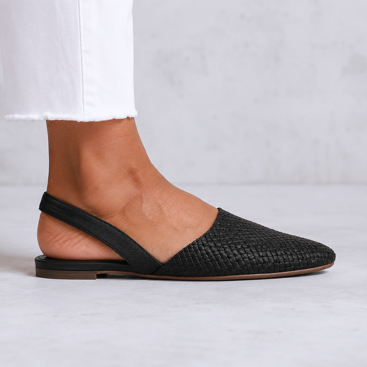 Simone — Braided Back-Strap Loafers