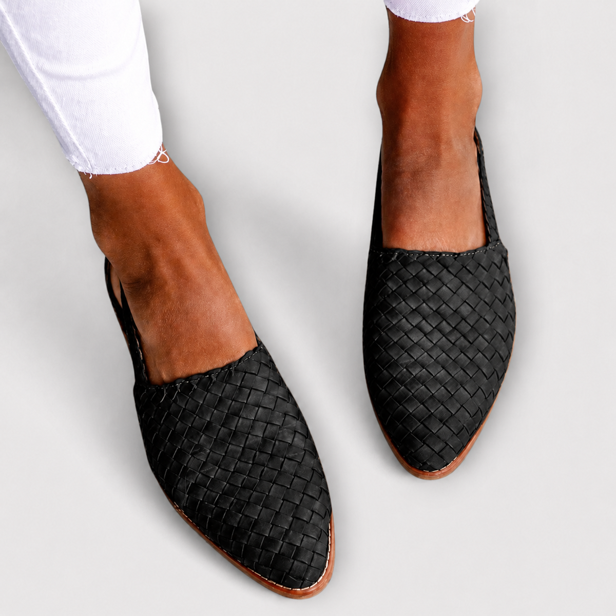 Simone — Braided Back-Strap Loafers