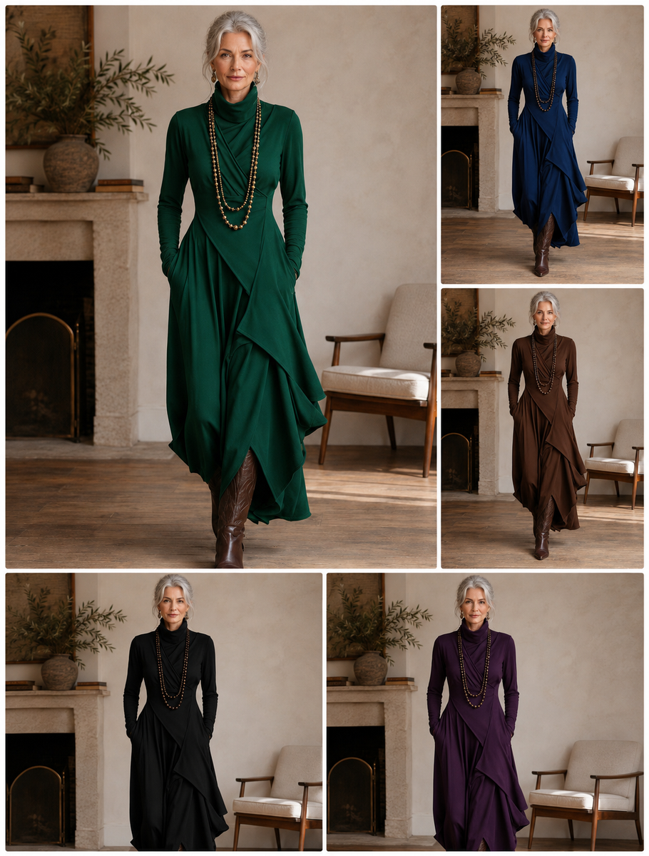 Patricia – The Cosy Roll-Neck Maxi
