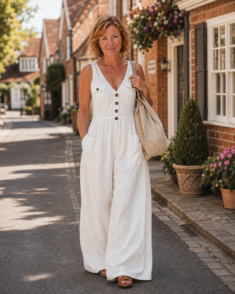 Sophie – Loose Denim Jumpsuit