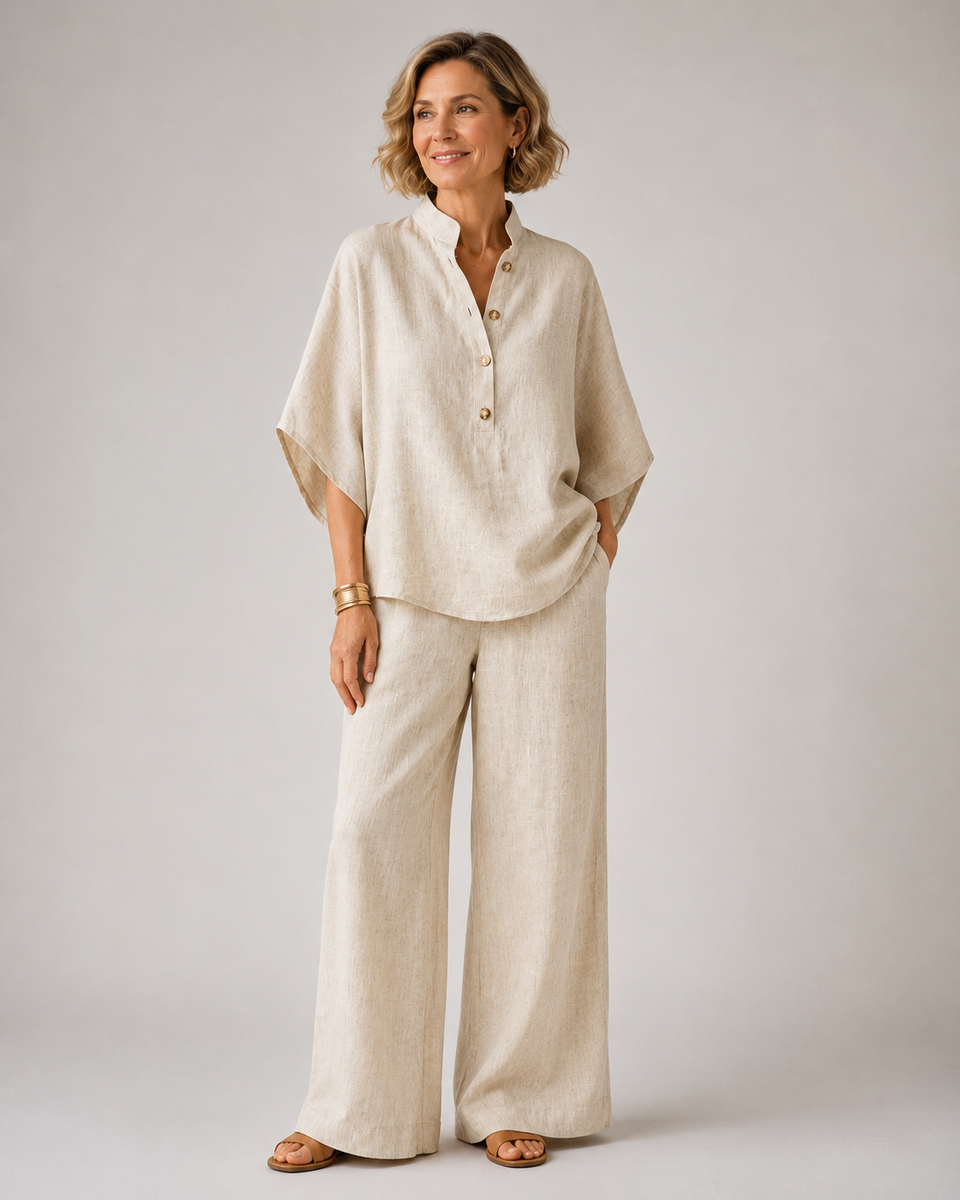 Ariel – Relaxed Cotton-Linen Set