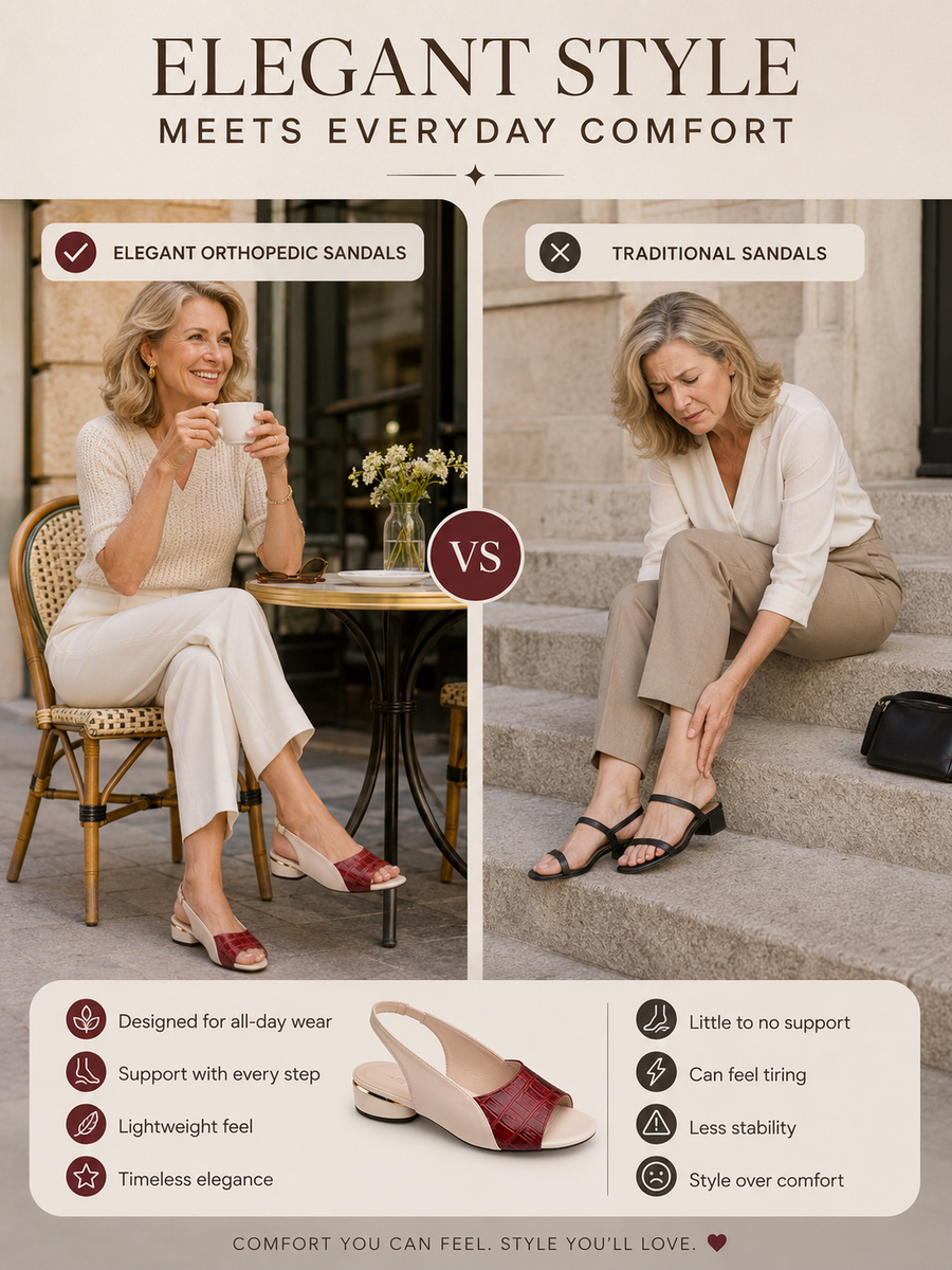 Rosalie - Elegant Orthopaedic Sandals