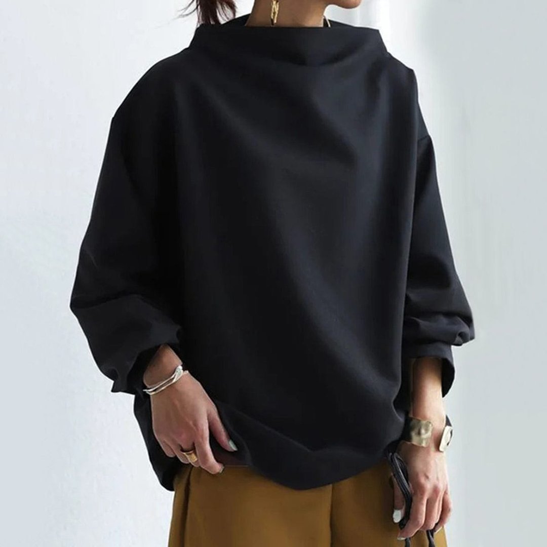 Hortense – High-Neck Soft Knit Top