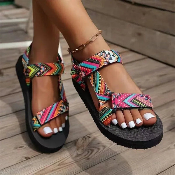 Maya Boho Sandals — Ethnic Design with Non-Slip Sole