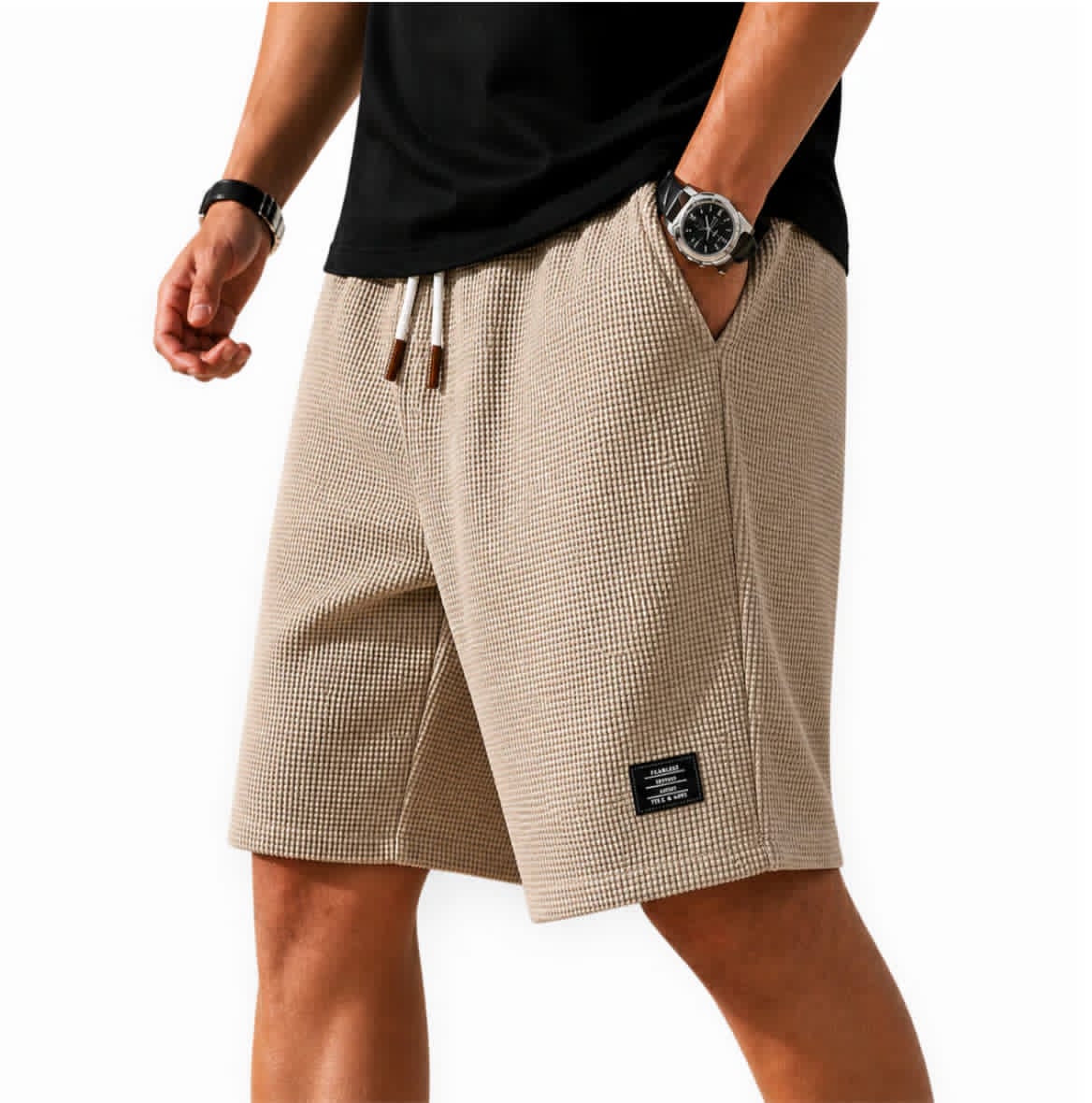 Marco - Modern Riviera Waffle Bermuda Shorts