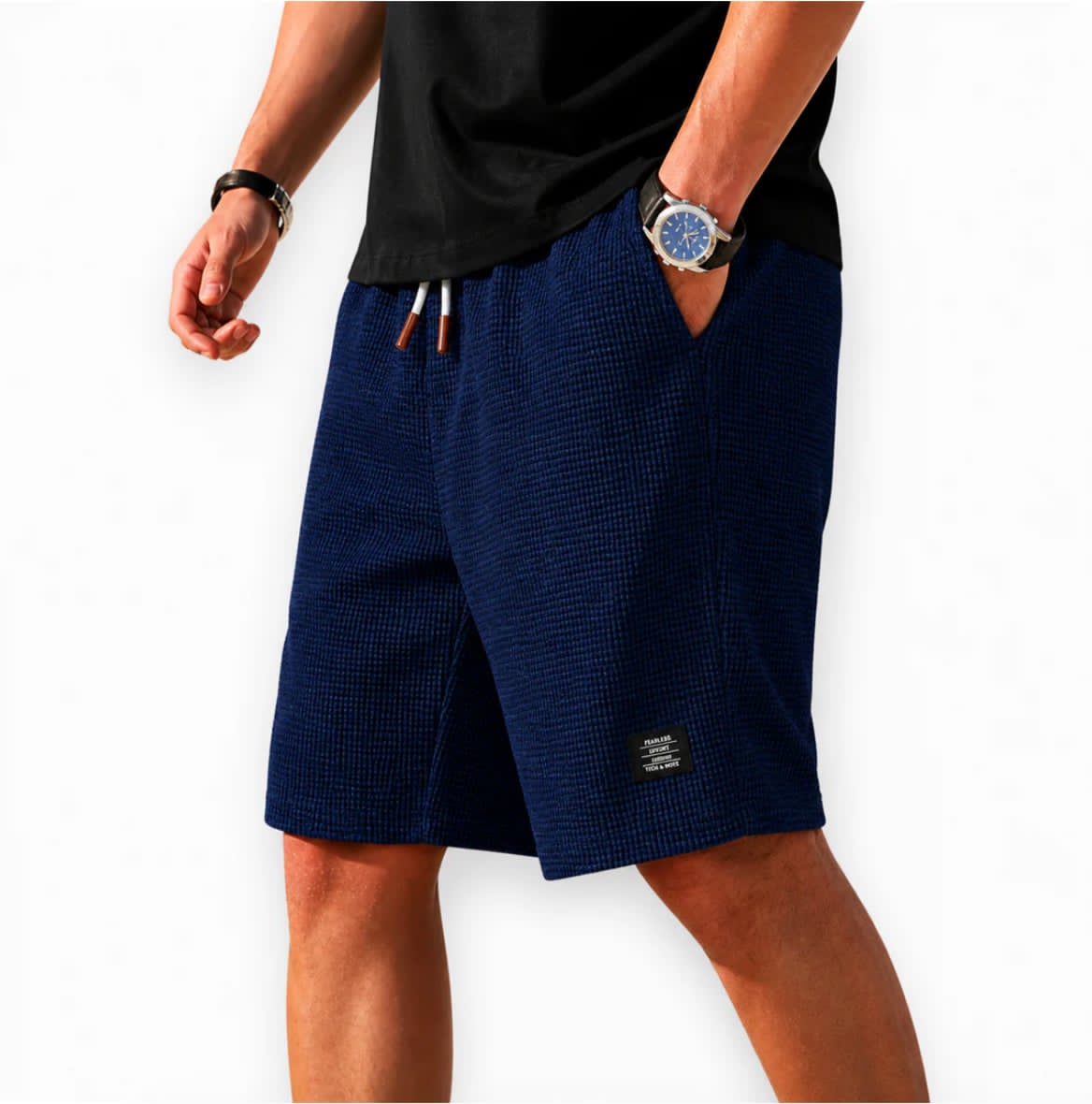 Marco - Modern Riviera Waffle Bermuda Shorts