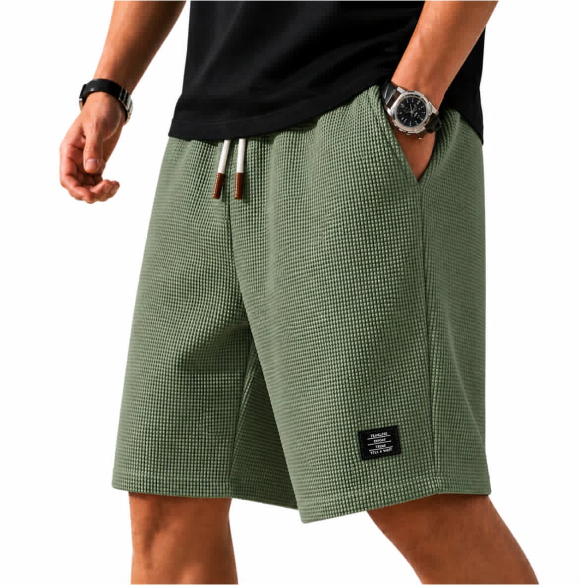 Marco - Modern Riviera Waffle Bermuda Shorts