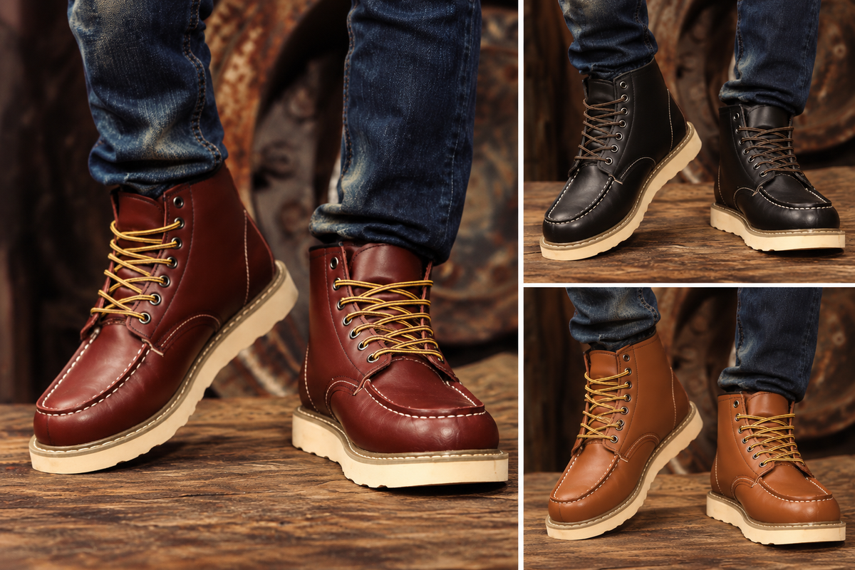 Harrison — Retro Work Boots