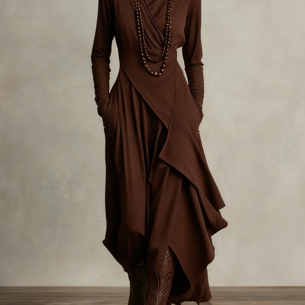 Patricia – The Cosy Roll-Neck Maxi