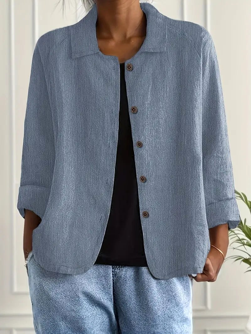 Carmen — Relaxed Button-Front Overshirt