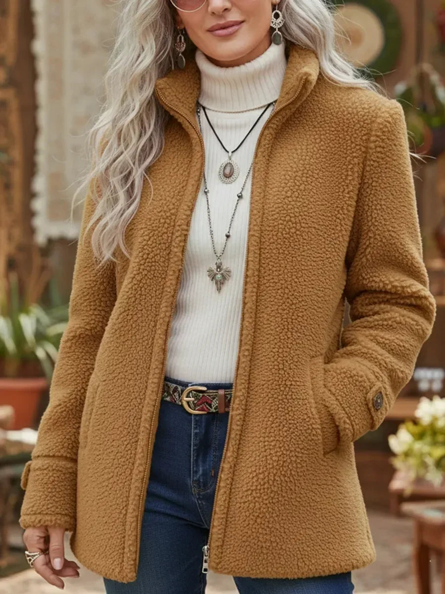 Deanna — Cosy Stand-Collar Jacket