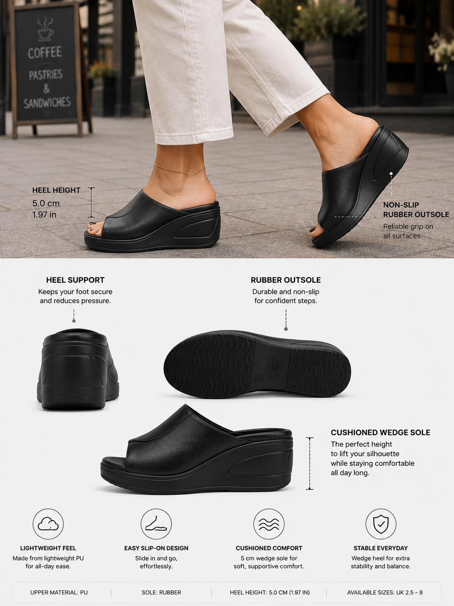 Julie - Comfort Mules for Women