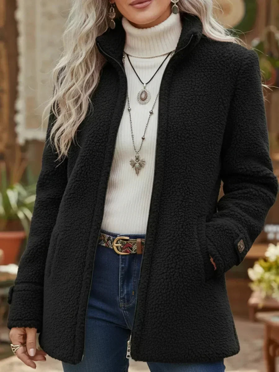 Deanna — Cosy Stand-Collar Jacket