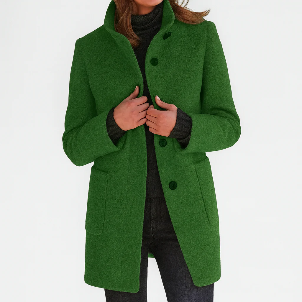 Eleonora — Mid-Length Wool-Blend Coat