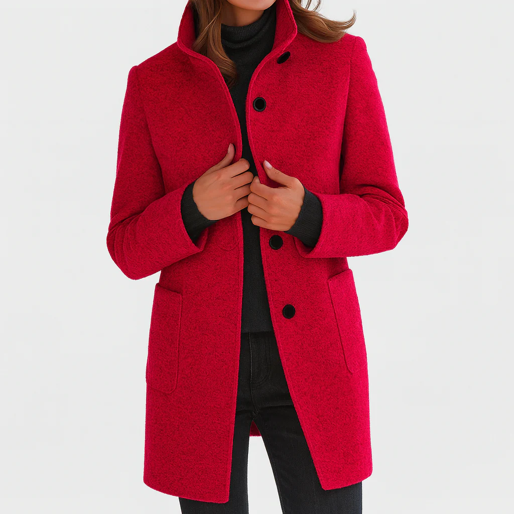 Eleonora — Mid-Length Wool-Blend Coat