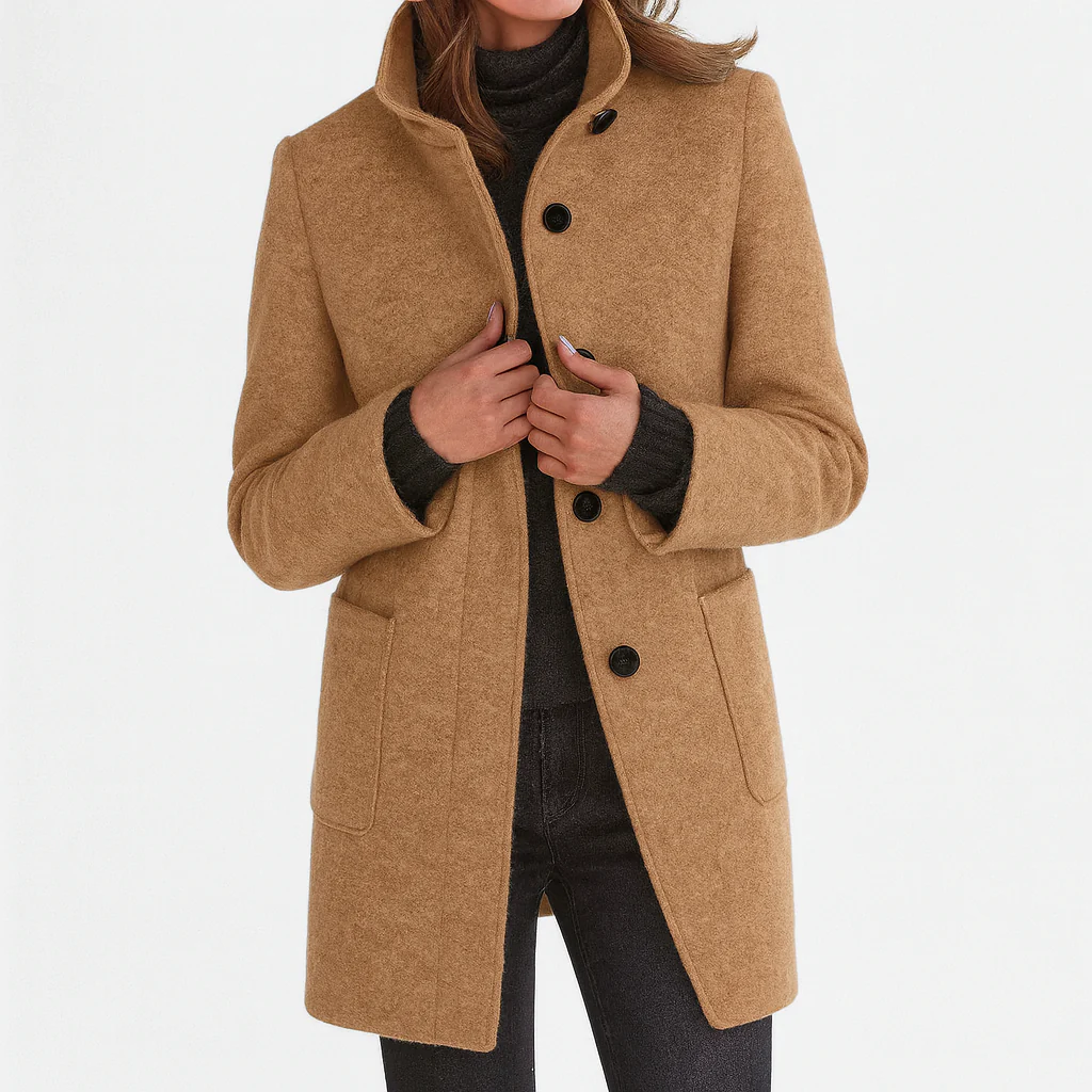 Eleonora — Mid-Length Wool-Blend Coat
