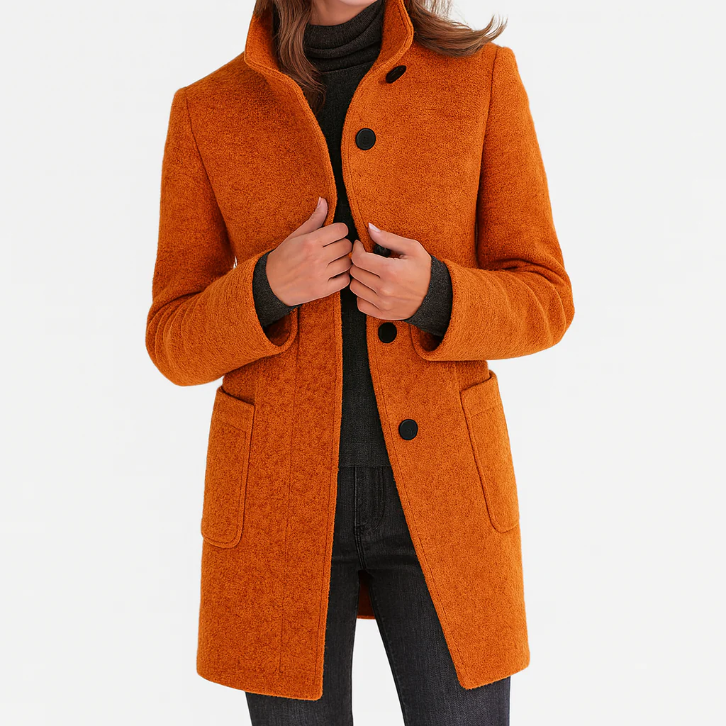 Eleonora — Mid-Length Wool-Blend Coat
