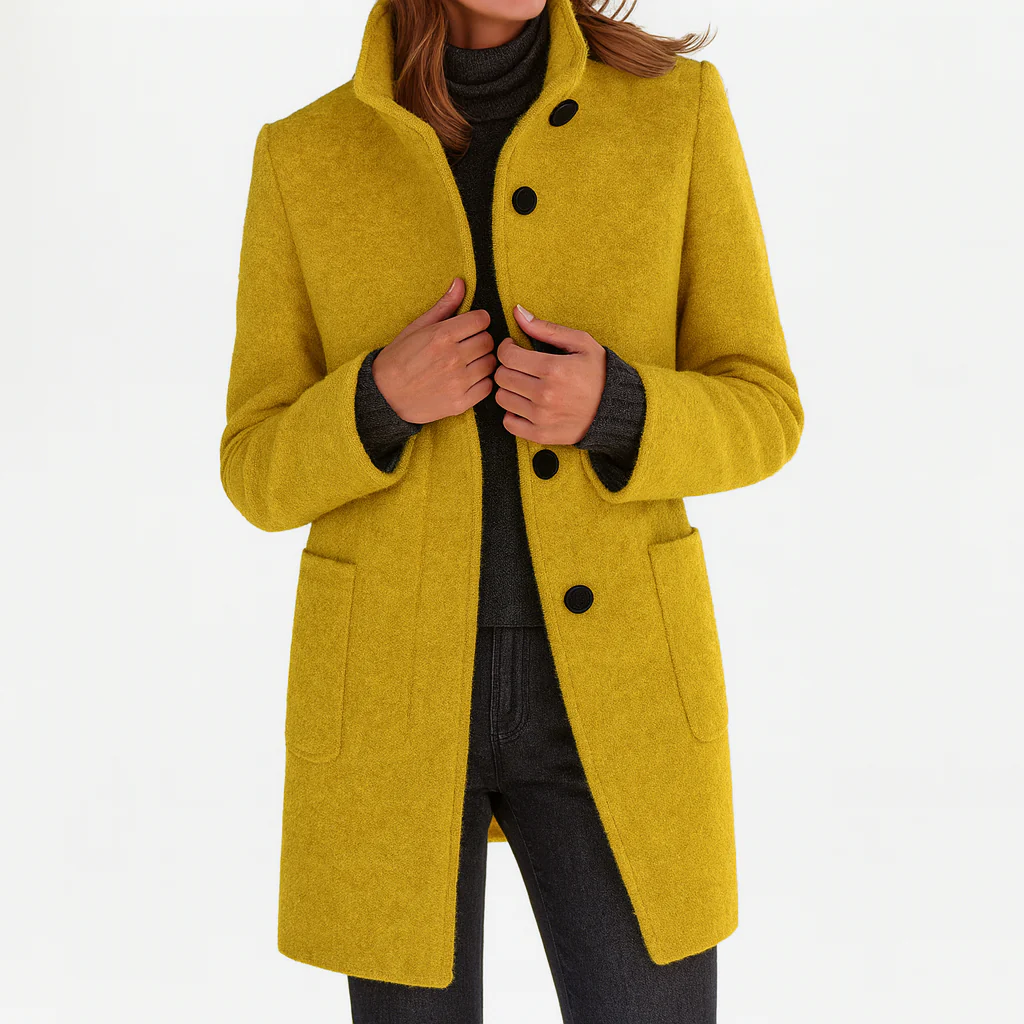 Eleonora — Mid-Length Wool-Blend Coat