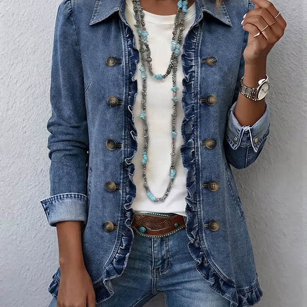 Maisie — Ruffled Trim Jacket