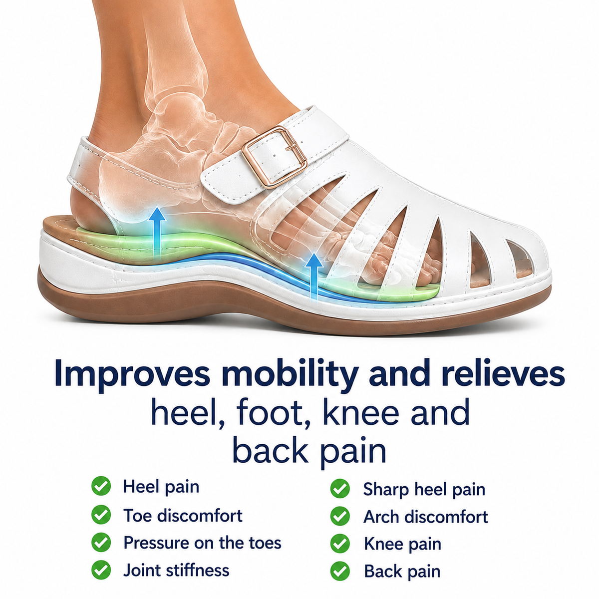 Alma Orthopedic Sandals — Closed-Toe Total Comfort