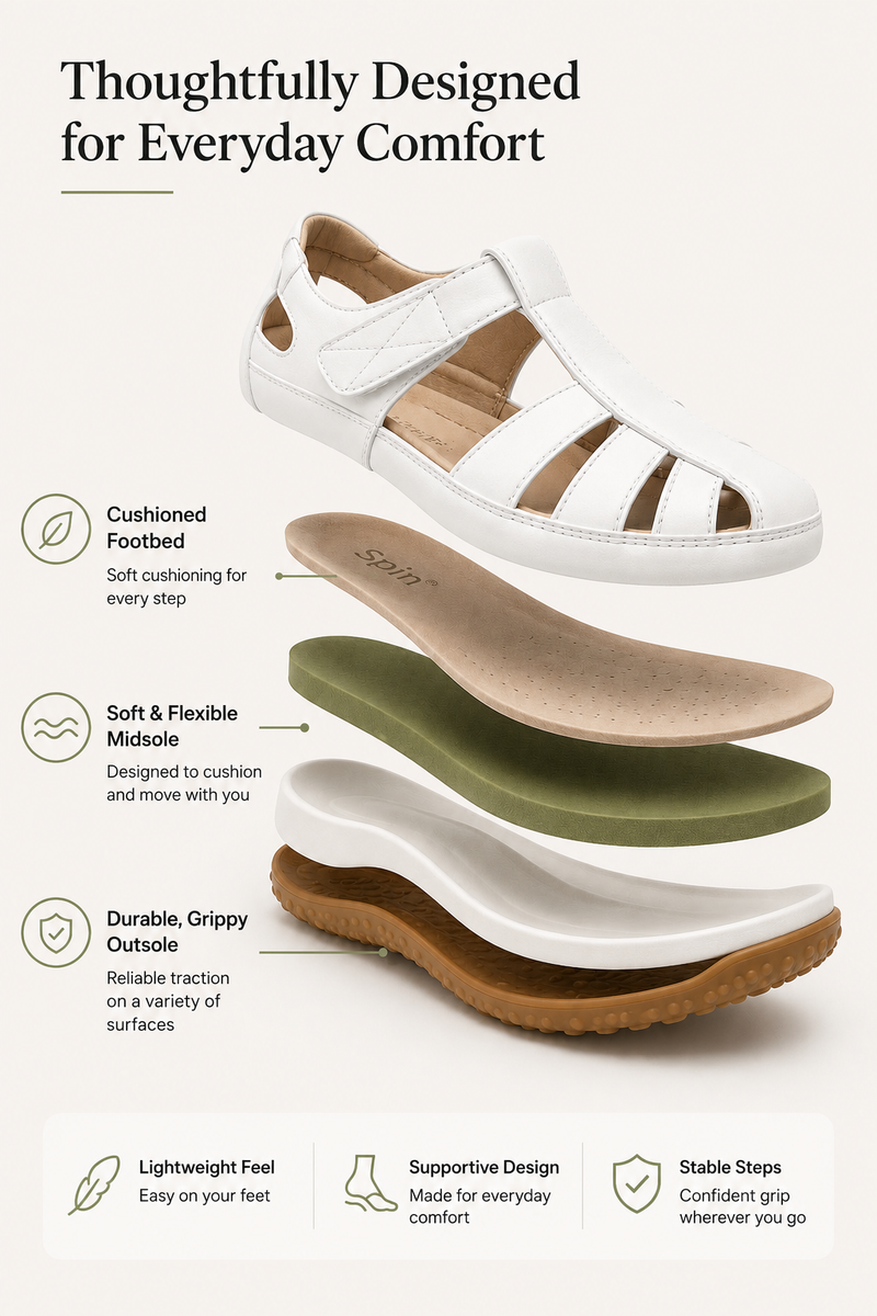 Vera Comfort Sandals — Ergonomic Non-Slip Sole