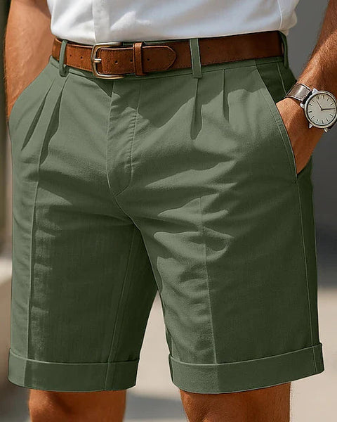 Martín Pleated Shorts — Structured Cut for Men