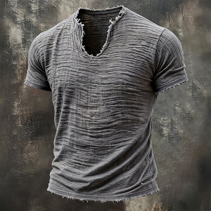 Kai - Vintage V-Neck T-Shirt
